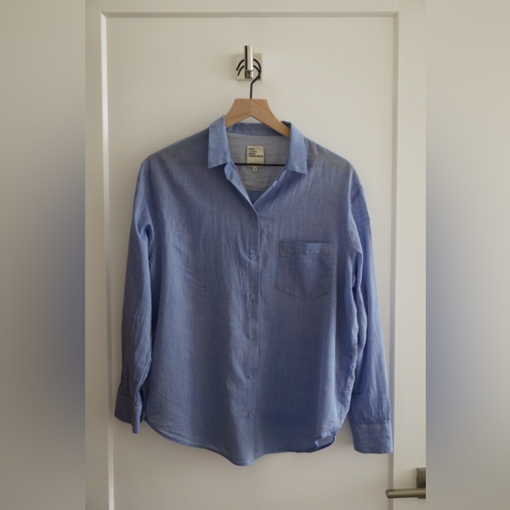 Manon Voile de Coton Shirt - Blue